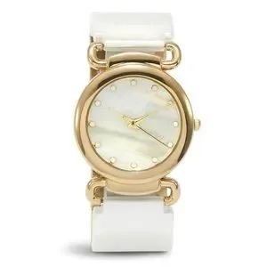 Chico’s Anitania Watch Enamel White Gold Vintage Chico main image 2